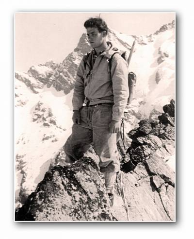 Karl Tepe auf dem Pfaffenstockgrat (Schweiz) Karl Tepe auf dem Pfaffenstockgrat (Schweiz)