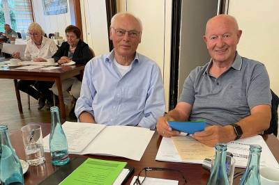 Delegierte des SU-Kreisverbandes Vechta: Hans Hoymann li.; Gisbert Dödtmann  Delegierte des SU-Kreisverbandes Vechta: Hans Hoymann li.; Gisbert Dödtmann