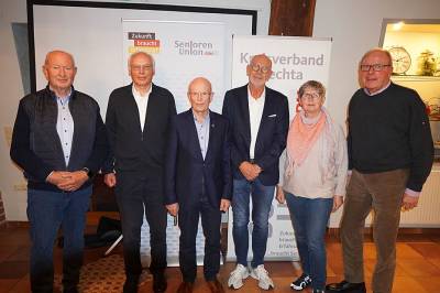 v. links: Gisbert Ddtmann; Hans Hoymann; Franz-Josef Schumacher; Heinz Brer; Waltraut Boving; Friedhelm Heckmann