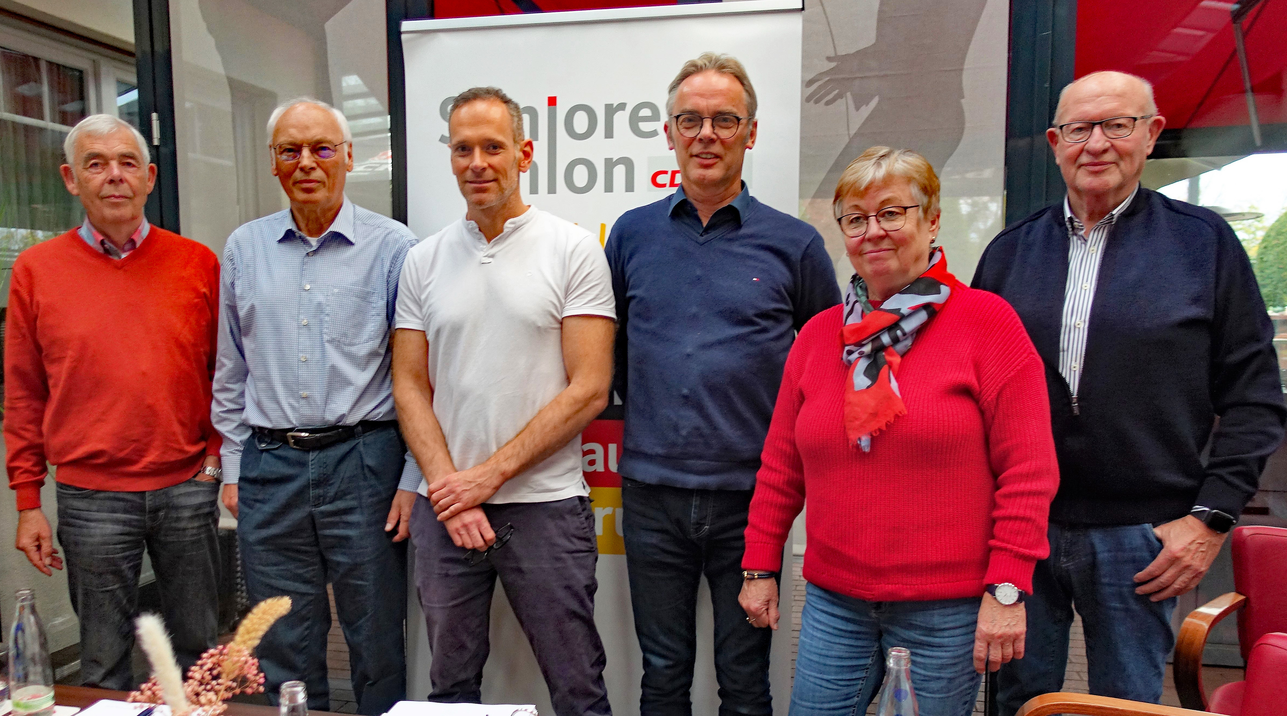 v. l. Helmut Httig, Hans Hoymann, Andr Woelk, Georg Tepe, Marianne Albers, Gisbert Ddtmann